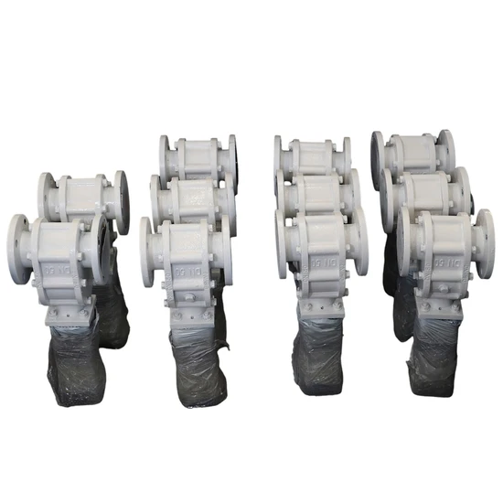 Dual Gate Air Lock Wear - Resistant Lined Ceramic Inlet and Outlet Valve with Quick Opening and Closing